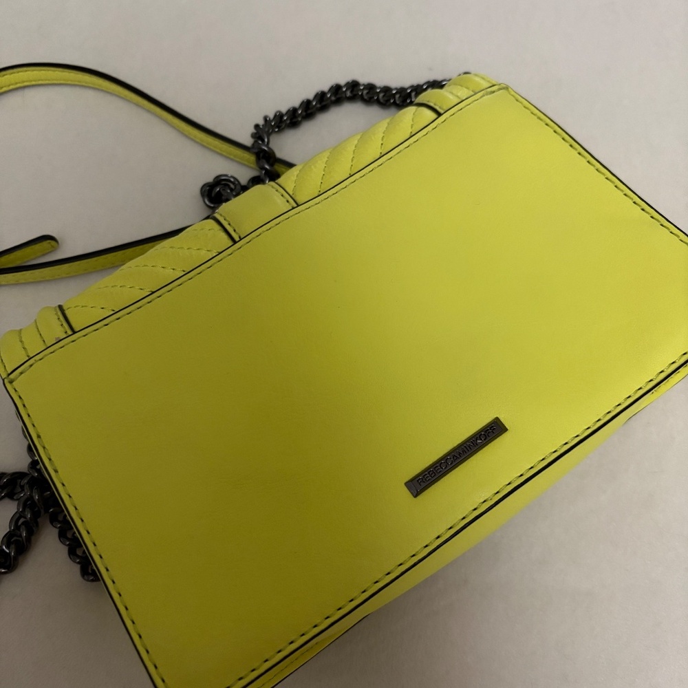 Rebecca Minkoff Neon Yellow leather Crossbody Bag - Picture 3 of 5